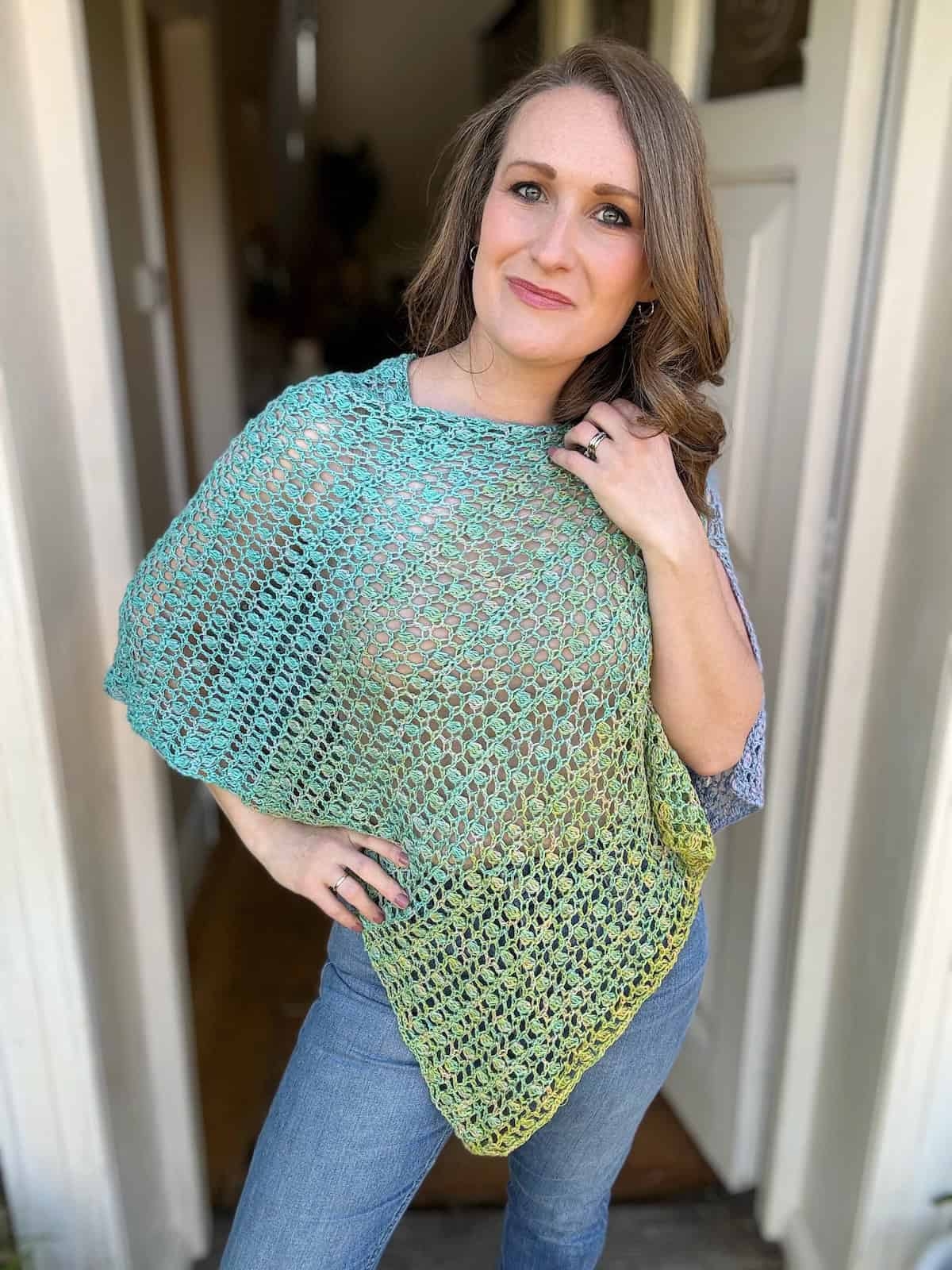 Crochet Lacy Poncho Pattern For Summer HanJan Crochet Crochet Lacy Poncho Pattern For Summer HanJan Crochet