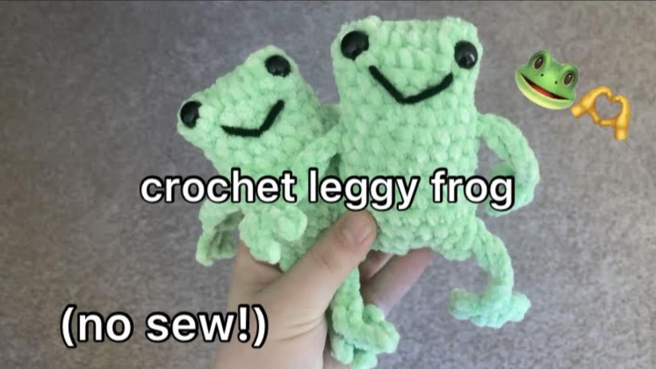 Crochet Leggy Frog Tutorial No Sew YouTube Crochet Leggy Frog Tutorial No Sew YouTube