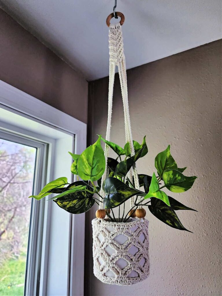 Crochet Plant Hanger 3 Sizes A Crocheted Simplicity