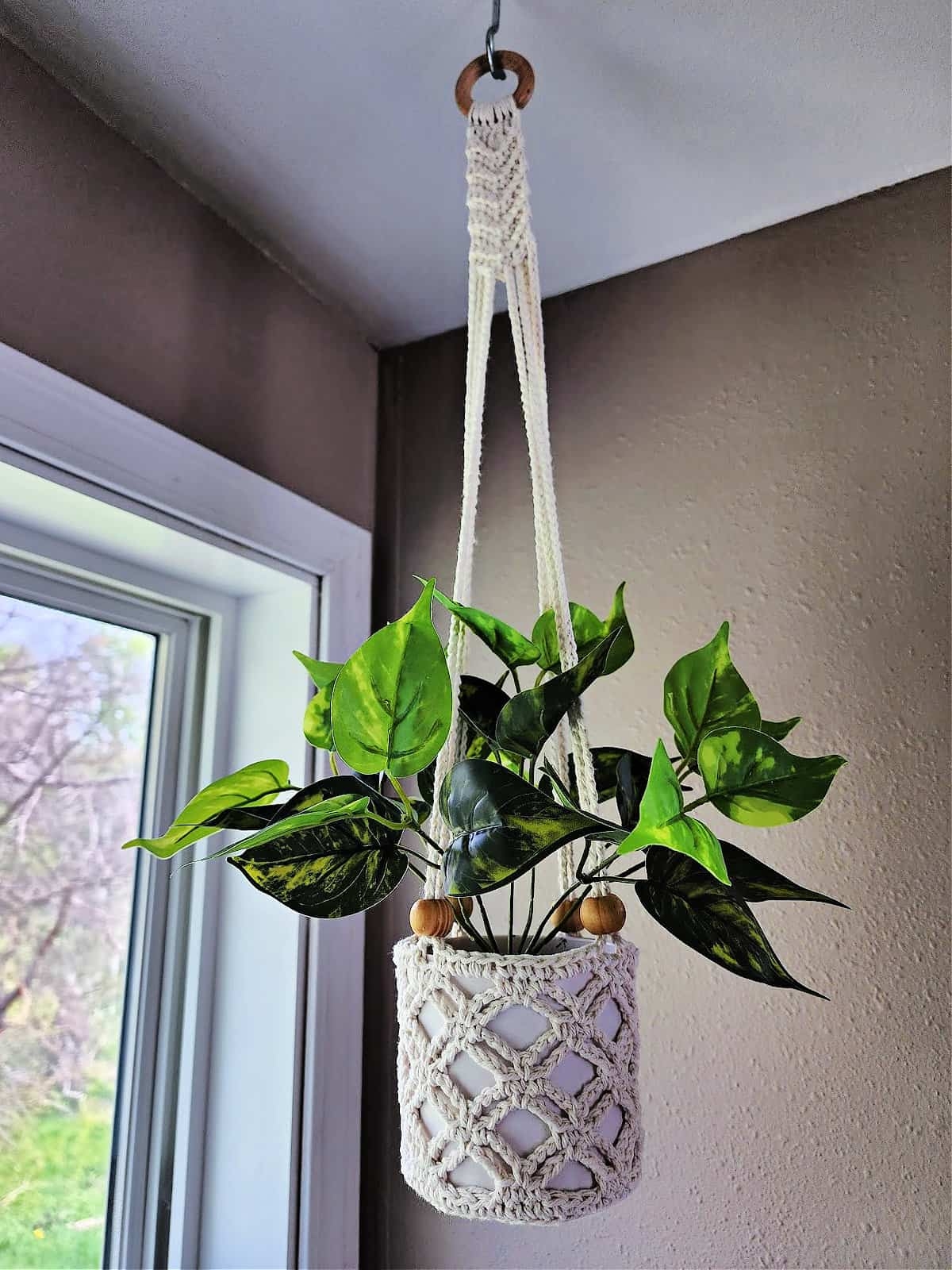 Crochet Plant Hanger 3 Sizes A Crocheted Simplicity Crochet Plant Hanger 3 Sizes A Crocheted Simplicity