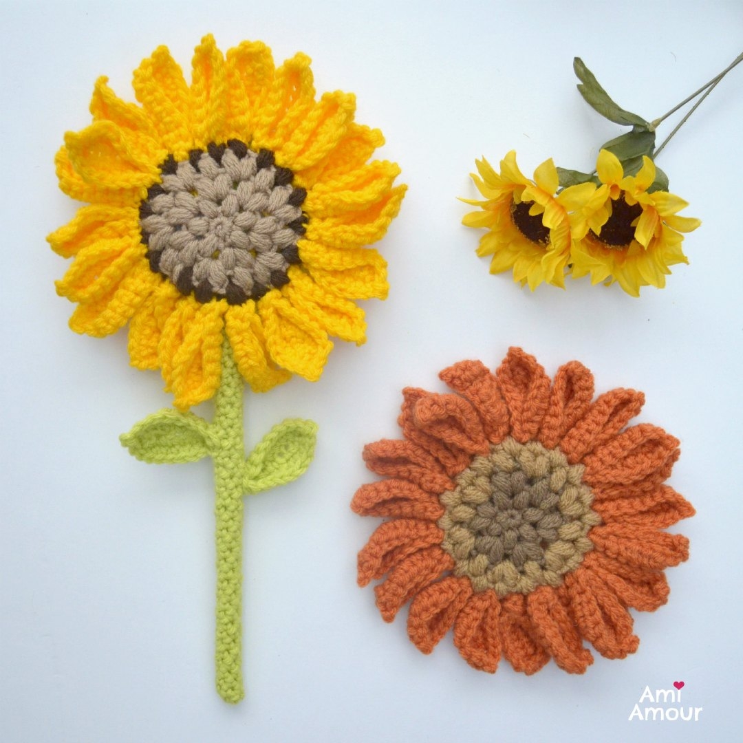 Crochet Sunflower Amigurumi Flower Wand Free Pattern Ami Amour Crochet Sunflower Amigurumi Flower Wand Free Pattern Ami Amour