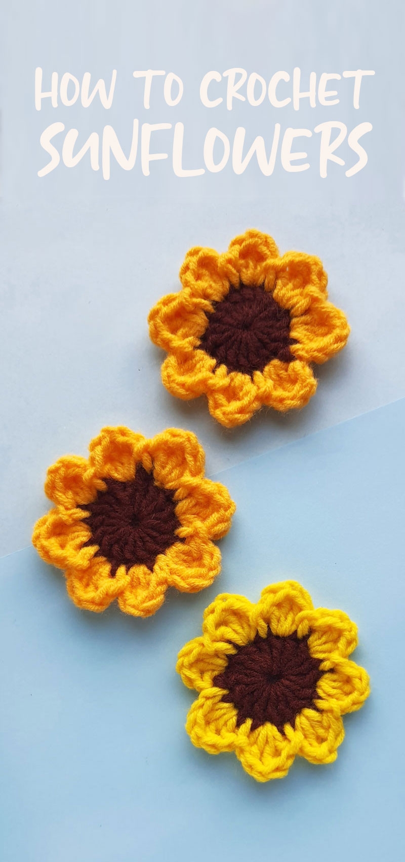Crochet Sunflowers Easy Free Crochet Pattern For Beginners Crochet Sunflowers Easy Free Crochet Pattern For Beginners