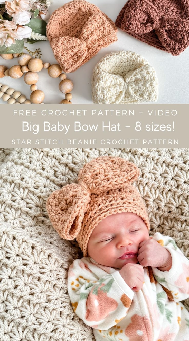 Crochet The Star Stitch Crochet Baby Hat Pattern Crochet The Star Stitch Crochet Baby Hat Pattern