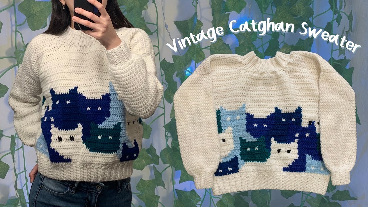 Crochet Vintage Catghan Sweater Tutorial YouTube Crochet Vintage Catghan Sweater Tutorial YouTube