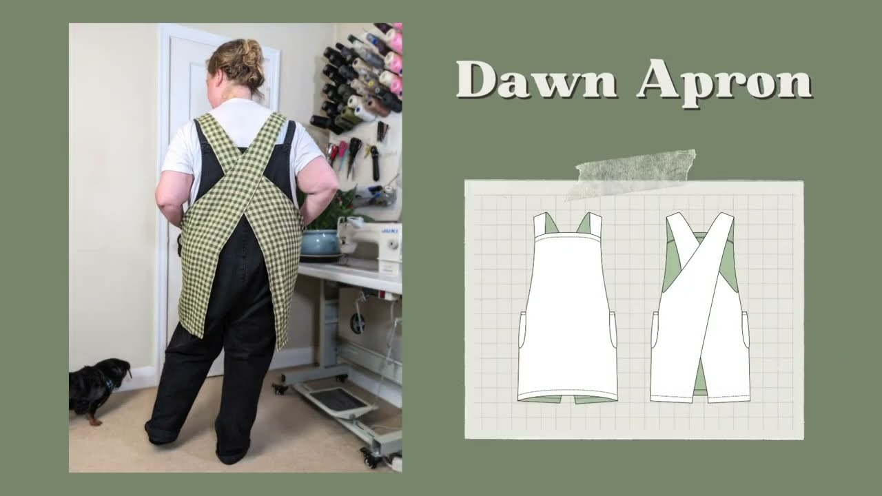 Cross Back Apron Tutorial Dawn Apron PDF Pattern YouTube Cross Back Apron Tutorial Dawn Apron PDF Pattern YouTube