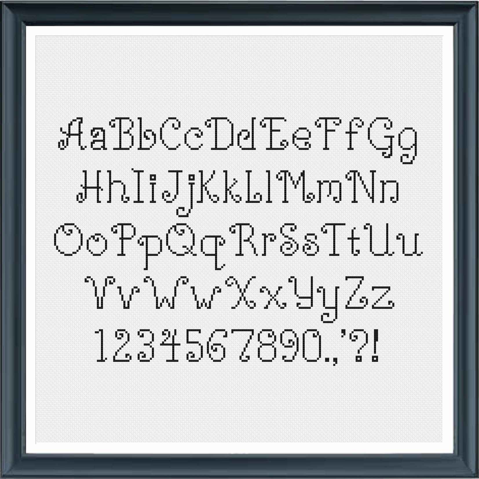 Cross Stitch Alphabet Curly Letters With Numbers And Punctuation Cross Stitch Pattern Instant Download Text Letters Type Set Font Etsy Cross Stitch Alphabet Curly Letters With Numbers And Punctuation Cross Stitch Pattern Instant Download Text Letters Type Set Font Etsy