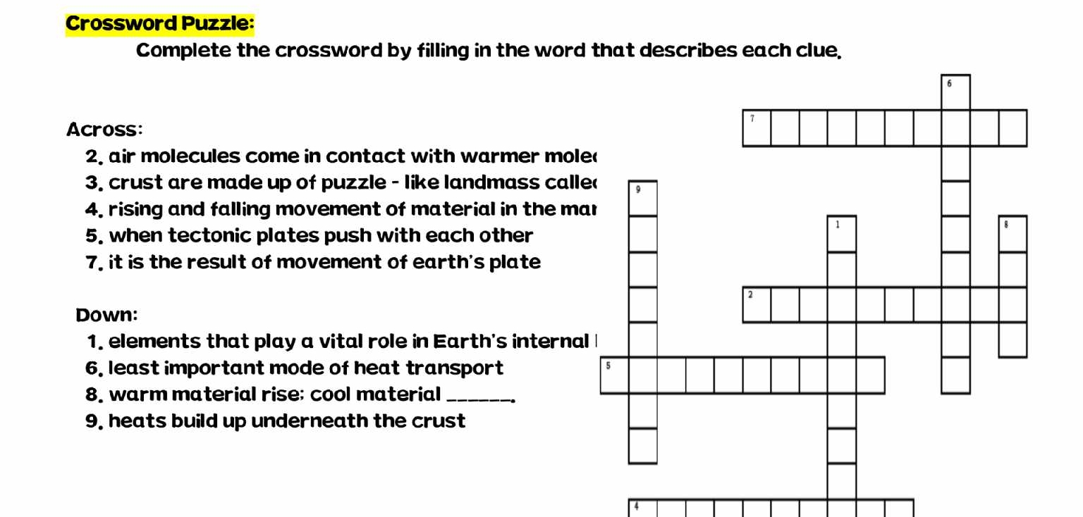 crossword puzzle clue for each crossword puzzle clue for each