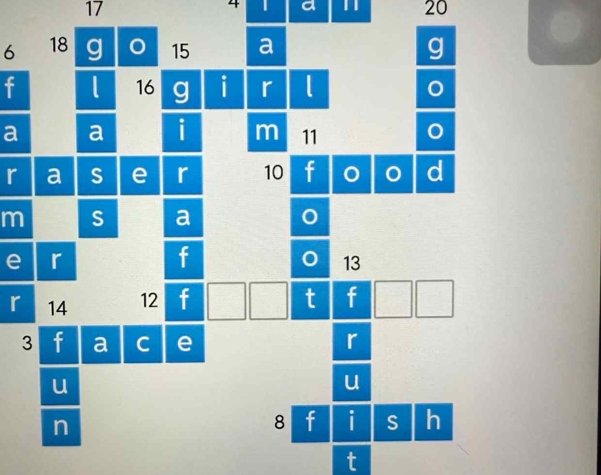 food fish crossword clue