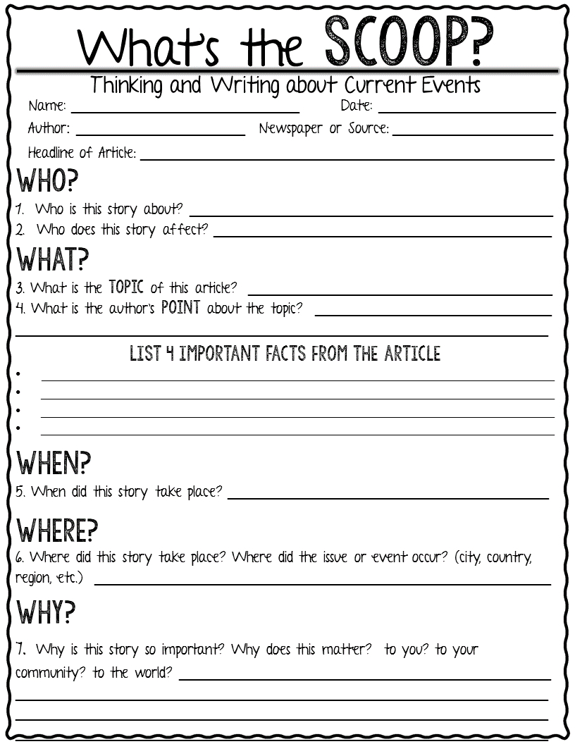 Current Event Activity Sheet Worksheets Library Current Event Activity Sheet Worksheets Library