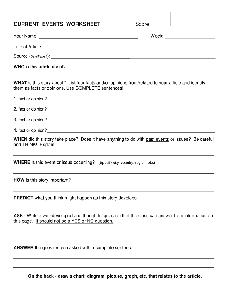 Current Events Worksheet Fill Out Sign Online DocHub Current Events Worksheet Fill Out Sign Online DocHub