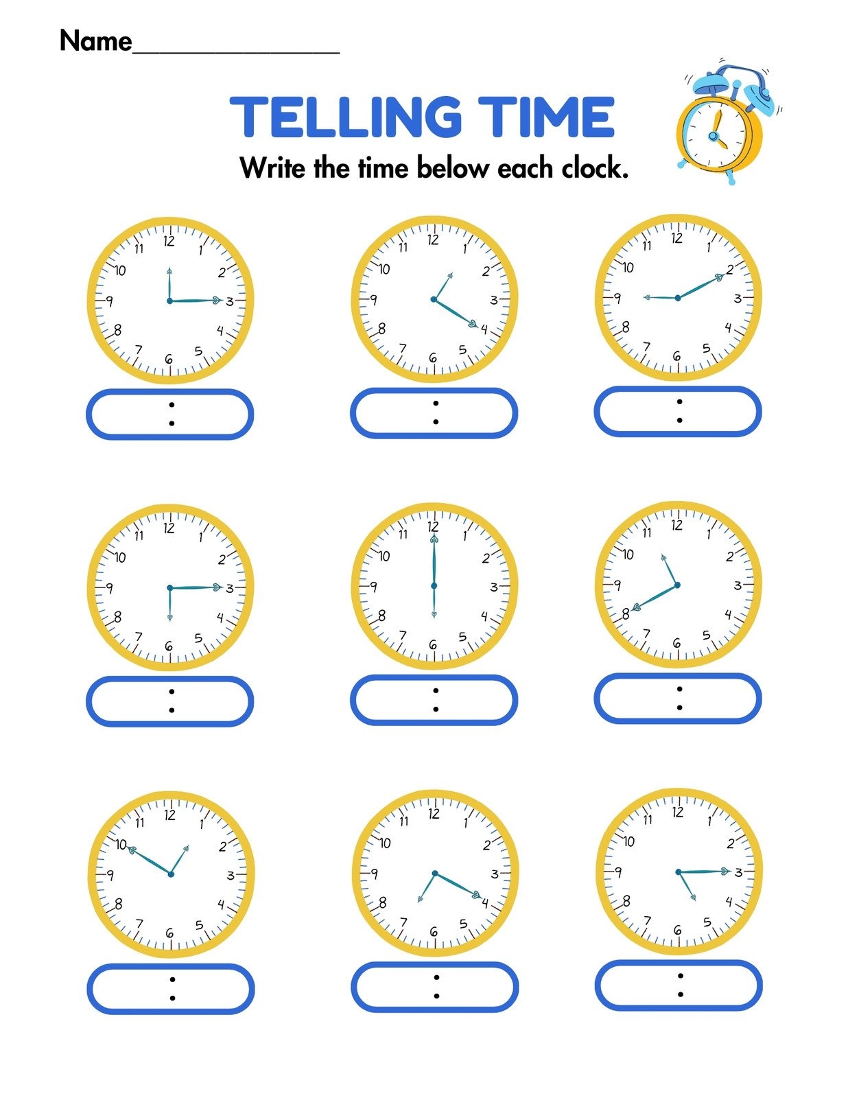 Customize 57 Telling Time Worksheets Templates Online Canva Customize 57 Telling Time Worksheets Templates Online Canva
