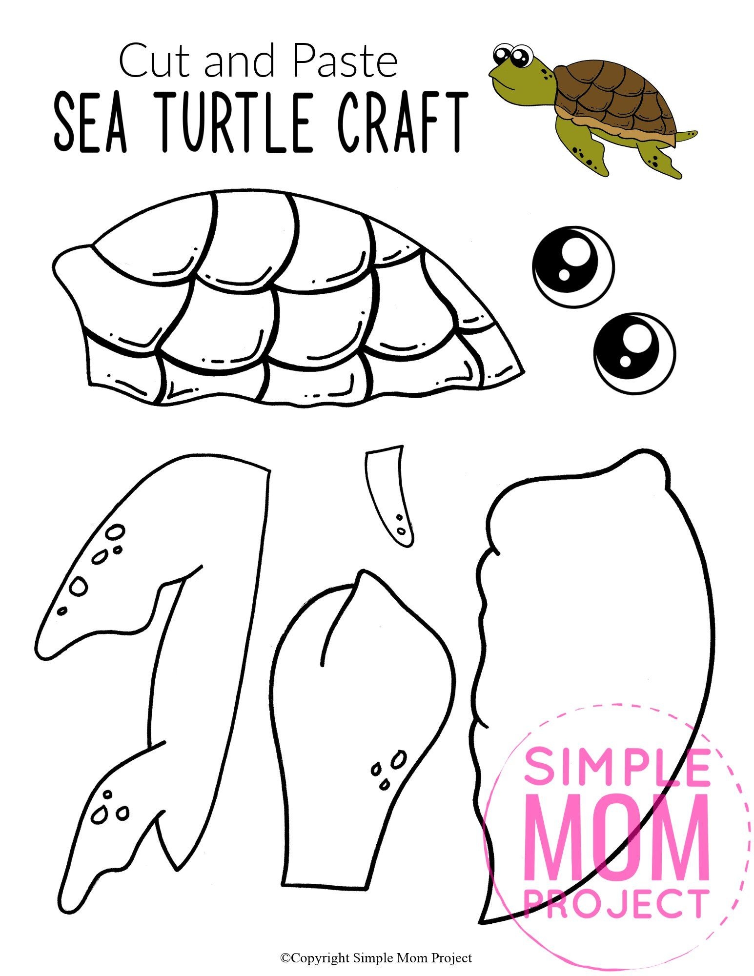 printable turtle craft template printable turtle craft template