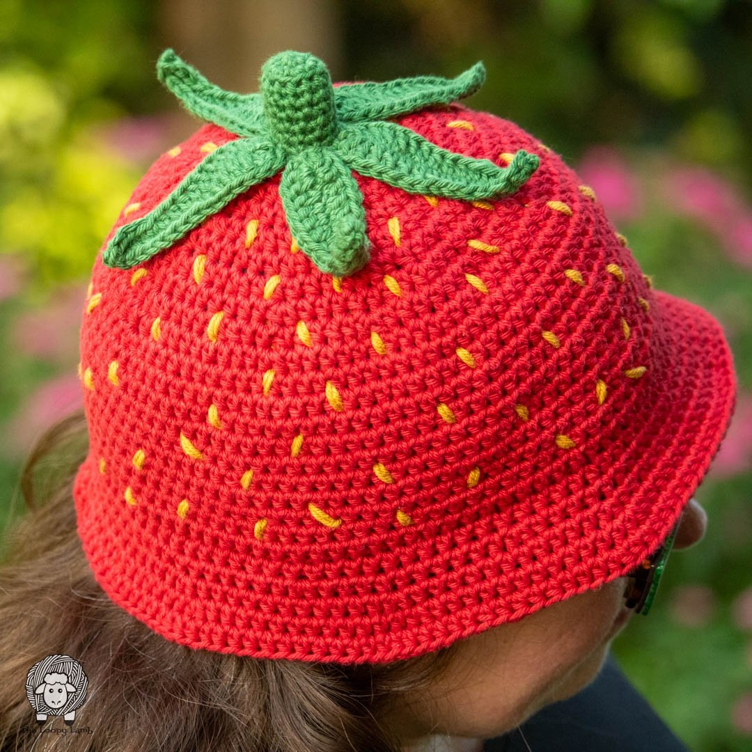 Cute And Easy Free Strawberry Bucket Hat Crochet Pattern Cute And Easy Free Strawberry Bucket Hat Crochet Pattern