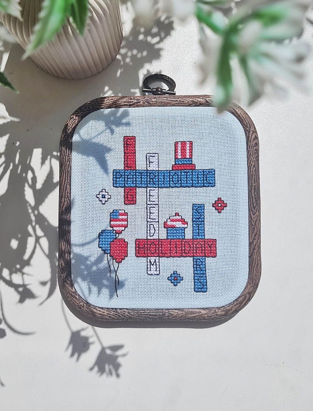 Cute Embroidery By Kate 4th Of July Crossword Cross Stitch Pattern 123Stitch Cute Embroidery By Kate 4th Of July Crossword Cross Stitch Pattern 123Stitch