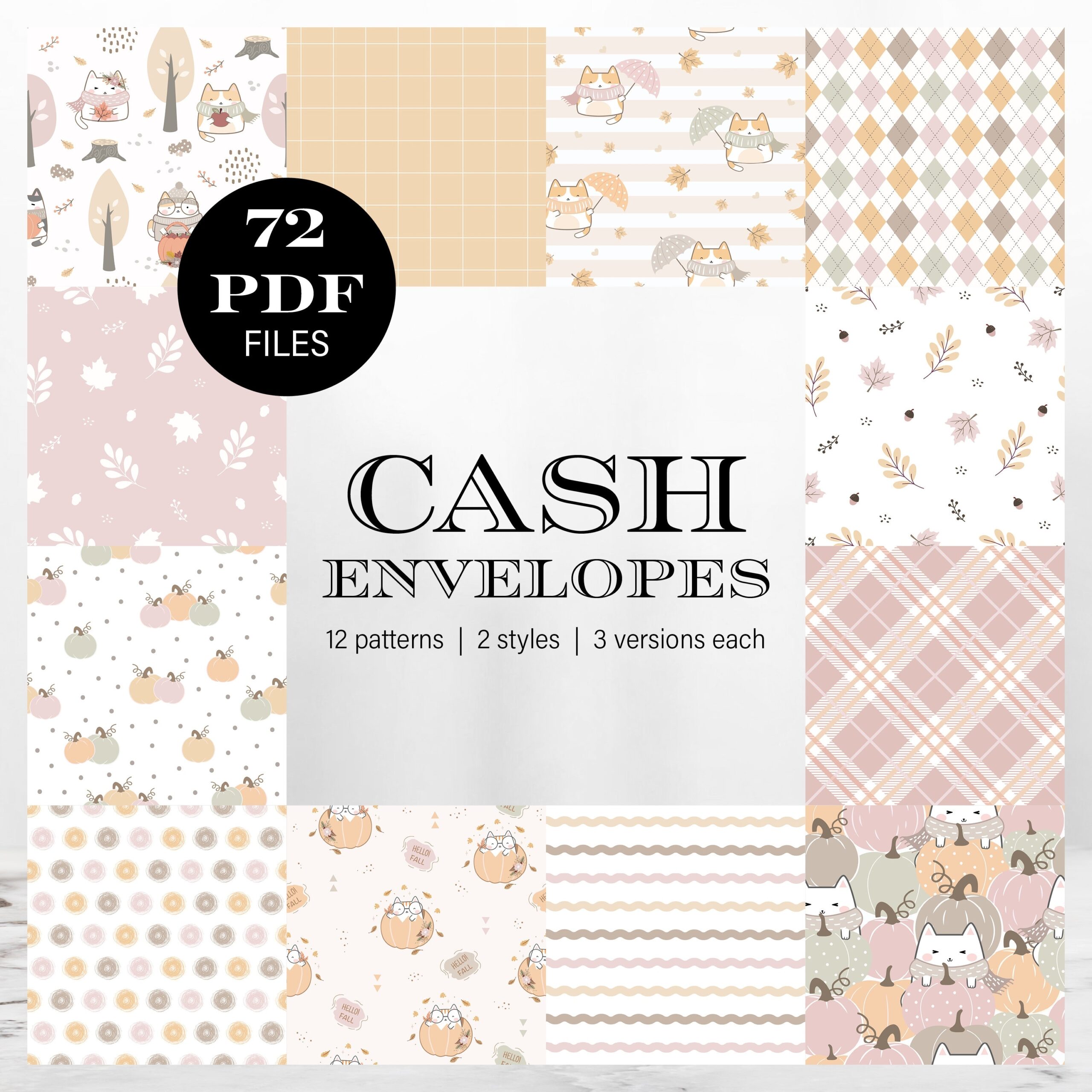 Cute Pastel Autumn Cash Stuffing Envelope Template For Budget Binder By Paycheck Etsy Cute Pastel Autumn Cash Stuffing Envelope Template For Budget Binder By Paycheck Etsy