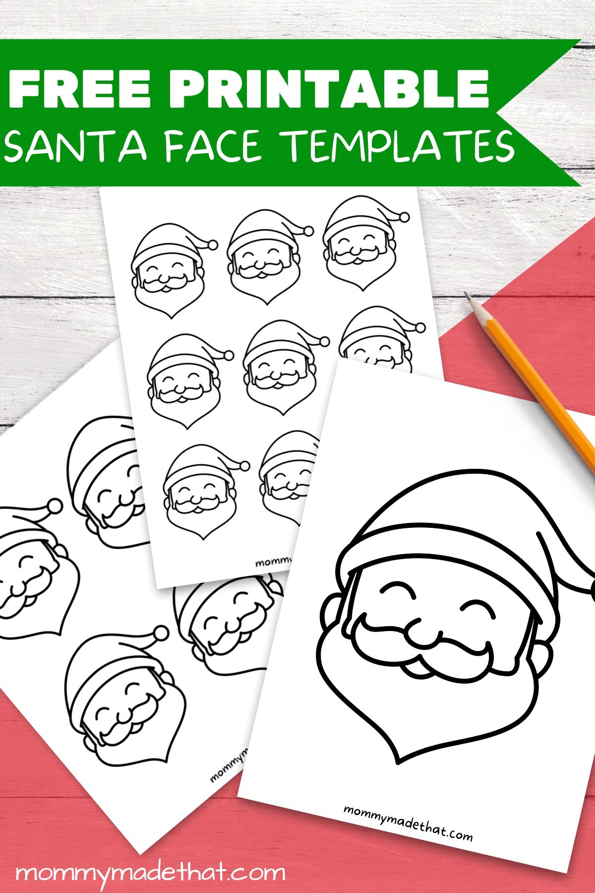 Cute Santa Face Templates Free Printables Cute Santa Face Templates Free Printables
