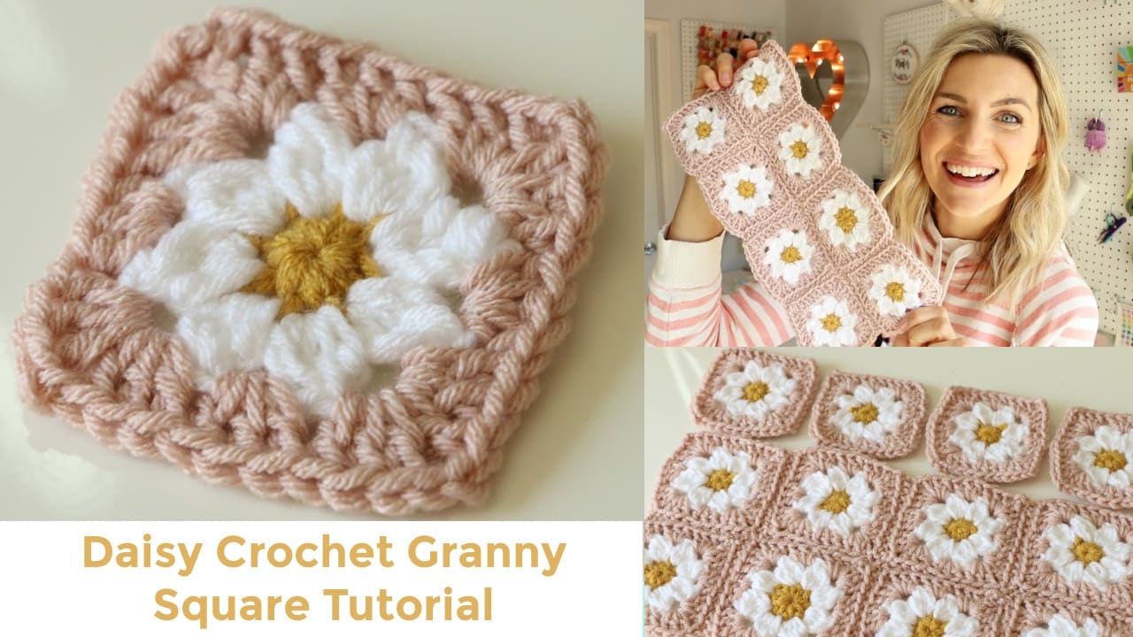 Daisy Granny Square Crochet Tutorial Melanie Ham Daisy Granny Square Crochet Tutorial Melanie Ham