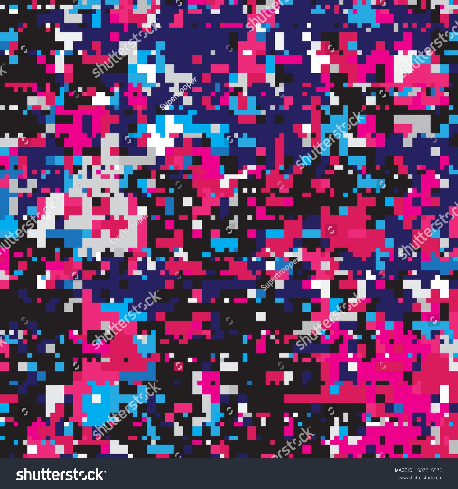 Dark Sky Abstract Geometric Pixelated Mosaic Stock Vector Royalty Free 1507715570 Shutterstock