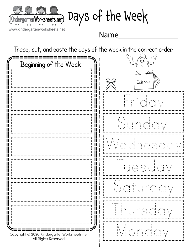 Days Of The Week Worksheet Free Printable Digital PDF Days Of The Week Worksheet Free Printable Digital PDF