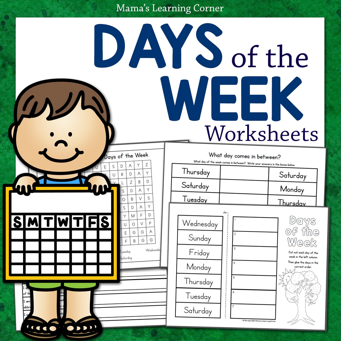 Days Of The Week Worksheets Cut And Paste Tracing And Sequencing Practice Mamas Learning Corner Days Of The Week Worksheets Cut And Paste Tracing And Sequencing Practice Mamas Learning Corner