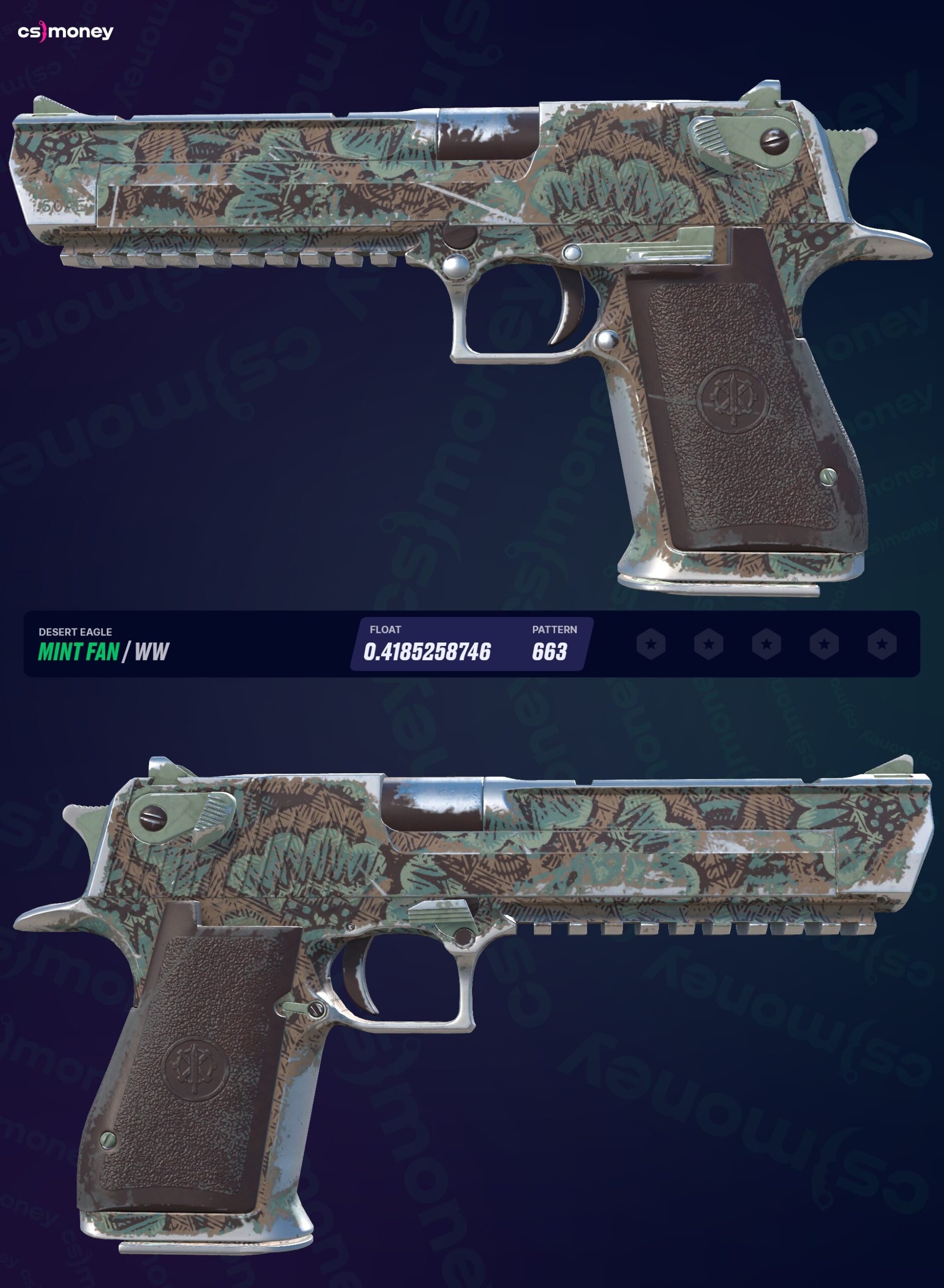 Desert Eagle Mint Fan Well Worn CS MONEY de CS GO CS2 Skin Takas Yap n Desert Eagle Mint Fan Well Worn CS MONEY de CS GO CS2 Skin Takas Yap n