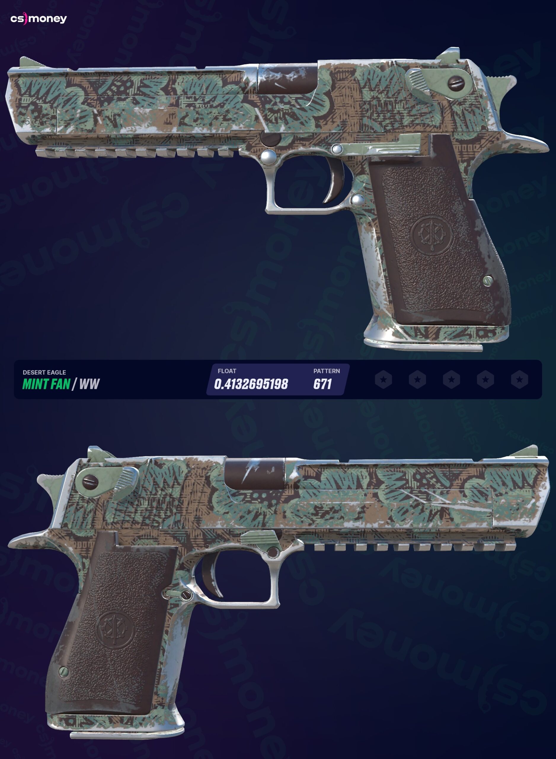 Desert Eagle Mint Fan Well Worn Trade CS GO CS2 Skins On CS MONEY Desert Eagle Mint Fan Well Worn Trade CS GO CS2 Skins On CS MONEY