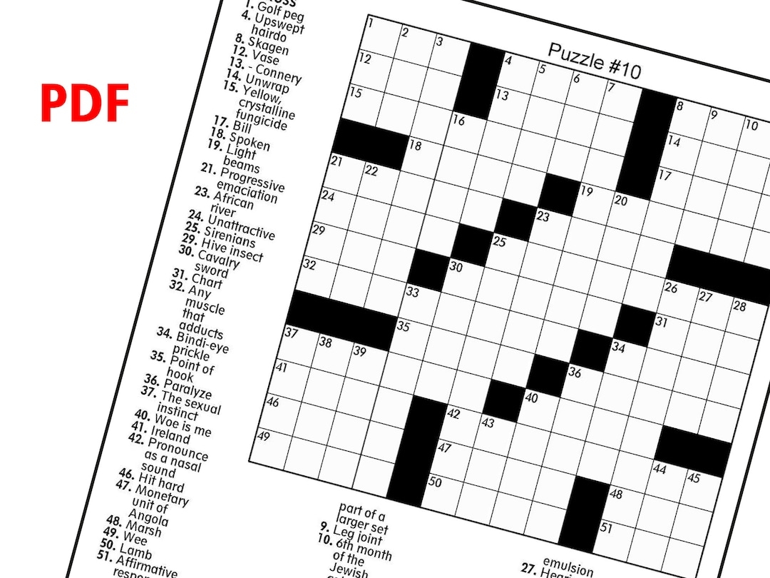 Digital Download 100 Printable Crossword Puzzles For Adults Fun Activities Book For Seniors With Solutions 8 5x11 Inches Crossword Pdf Etsy Digital Download 100 Printable Crossword Puzzles For Adults Fun Activities Book For Seniors With Solutions 8 5x11 Inches Crossword Pdf Etsy