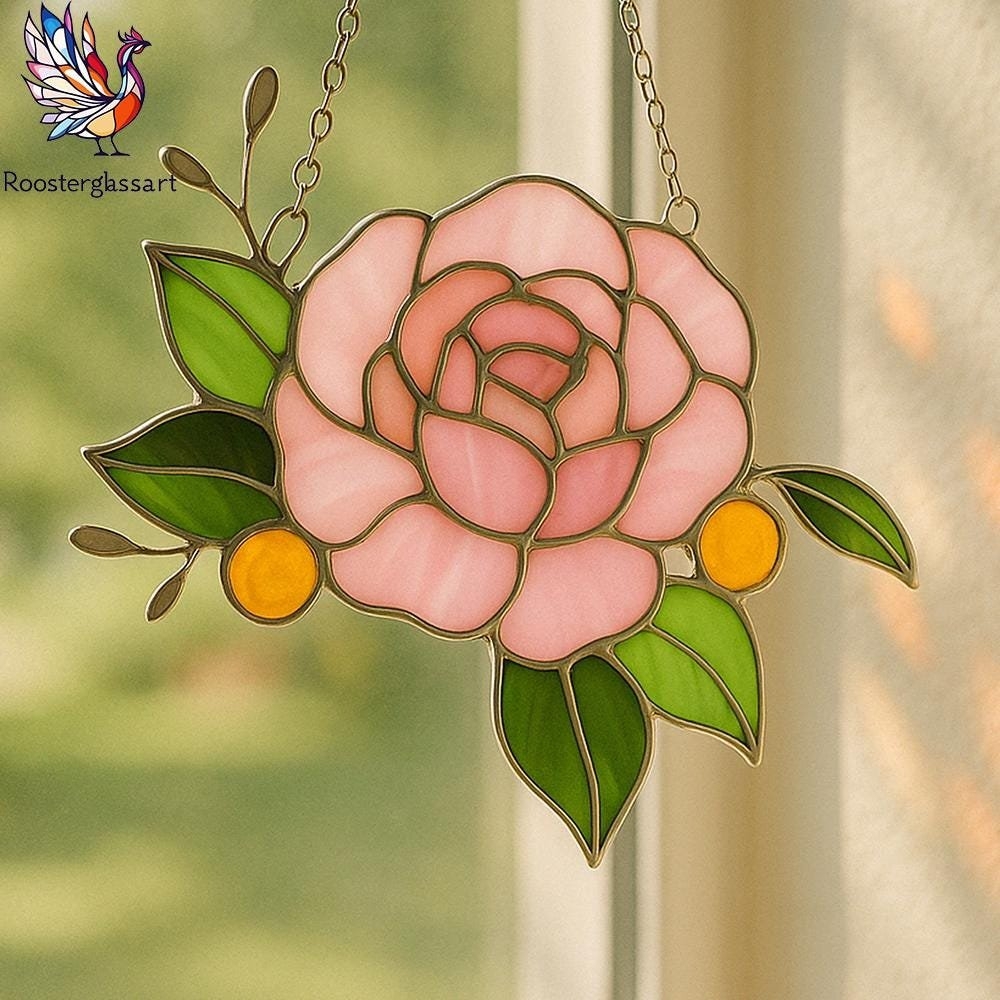 Digital Download Stained Glass Prink Rose Pattern Stained Glass Pattern Modern Suncatcher DIY Stained Glass Stained Glass VN Printable Designs For Glass Art Digital Download Stained Glass Prink Rose Pattern Stained Glass Pattern Modern Suncatcher DIY Stained Glass Stained Glass VN Printable Designs For Glass Art