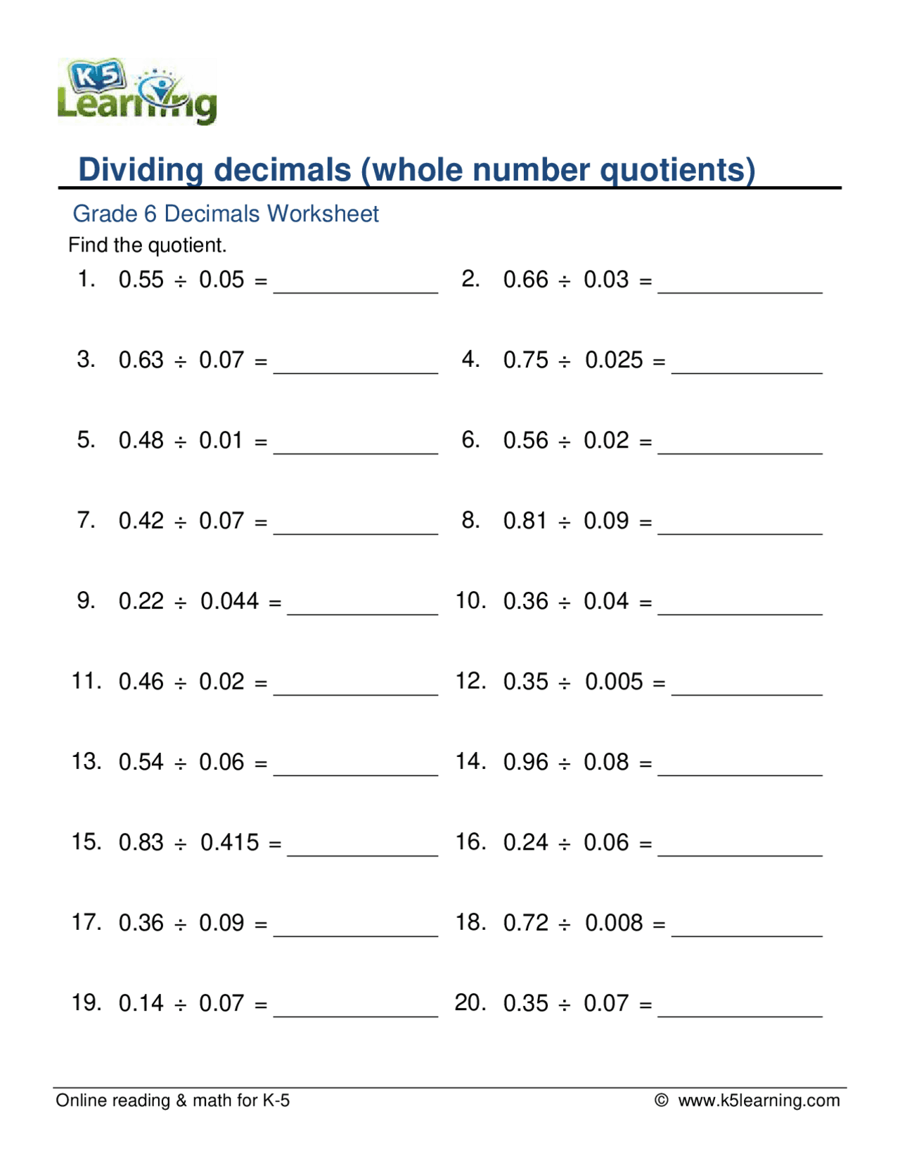 Dividing Digits By Decimal Exercises Mathematics Docsity Dividing Digits By Decimal Exercises Mathematics Docsity