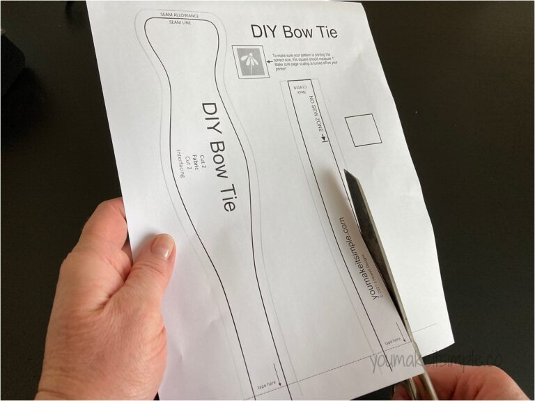 DIY Bow Tie Streamlined Sewing Method You Make It Simple