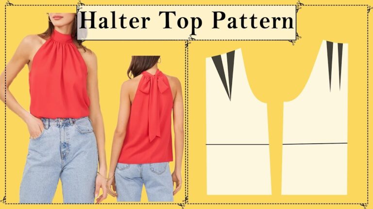 DIY Halter Top Pattern Sewing Pattern YouTube