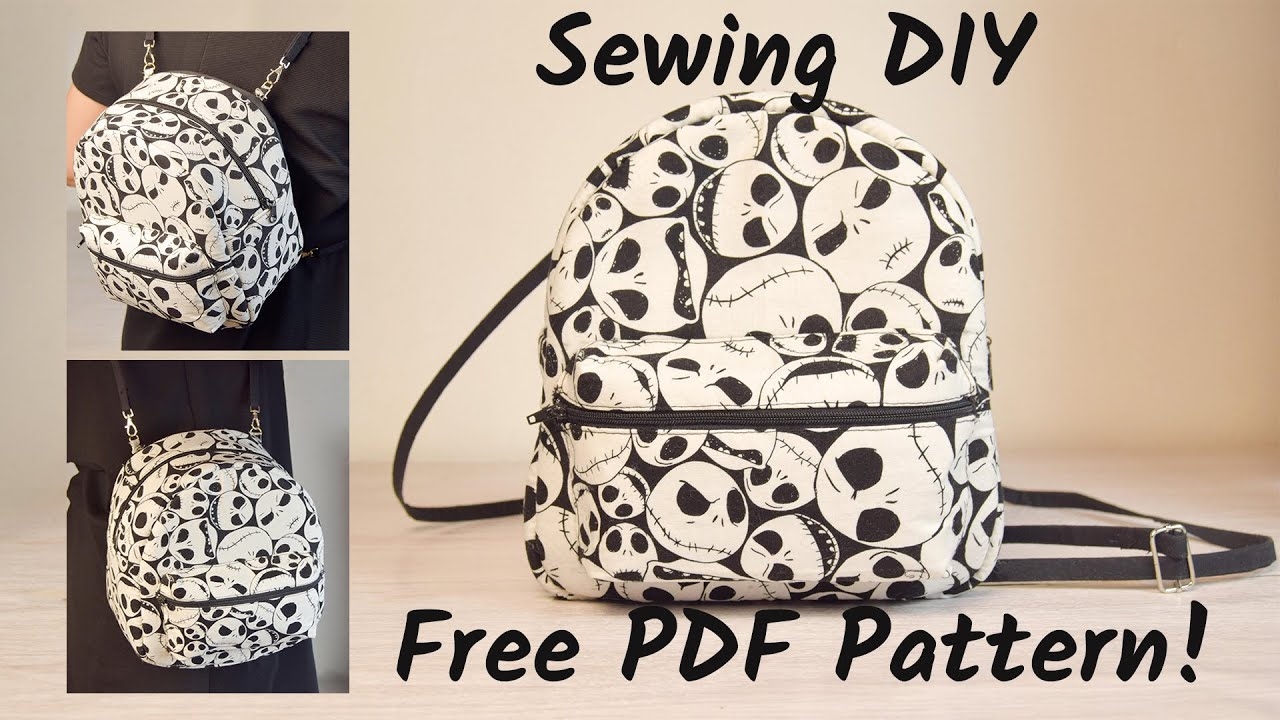 DIY Tiny Multi way Handles Backpack Sewing Tutorial And Free PDF Pattern YouTube