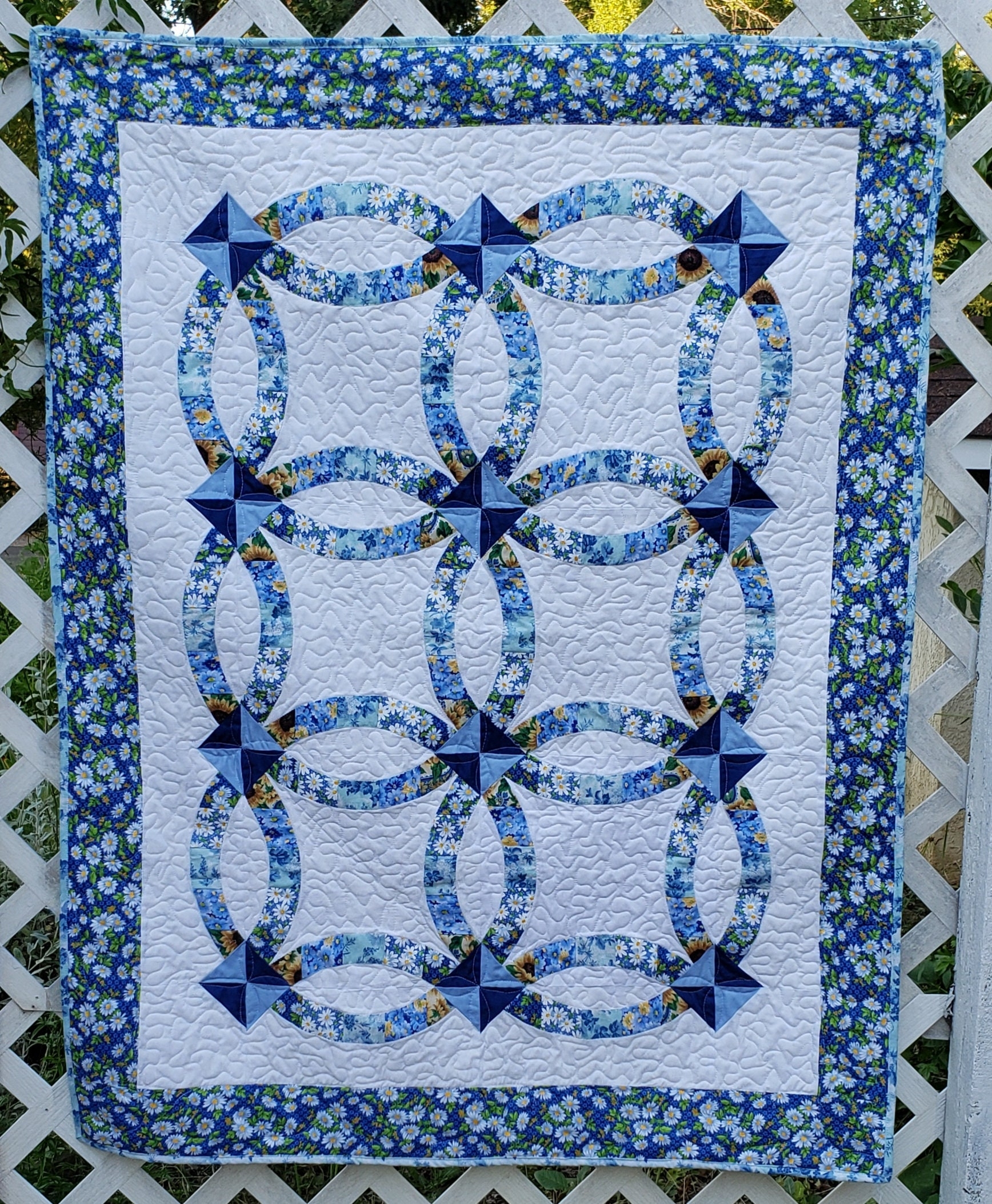 Double Wedding Ring Lap Quilt Pattern Etsy Double Wedding Ring Lap Quilt Pattern Etsy