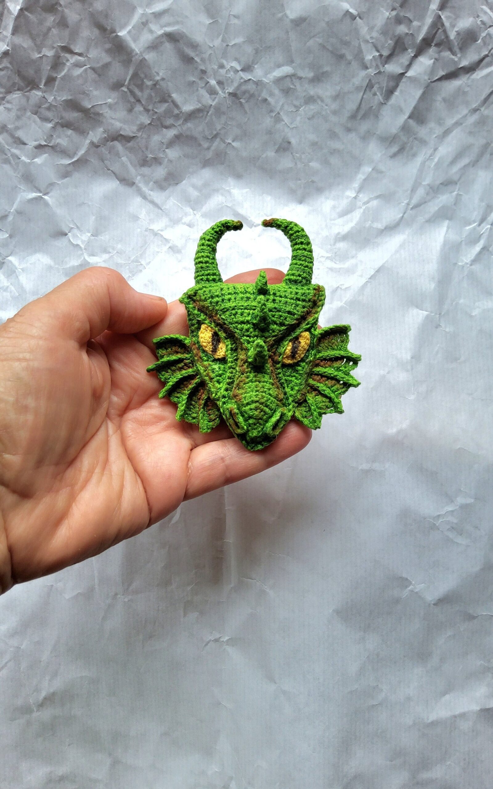 Dragon Head Crochet Brooch Magnet Car Pendant PDF Pattern Etsy Dragon Head Crochet Brooch Magnet Car Pendant PDF Pattern Etsy