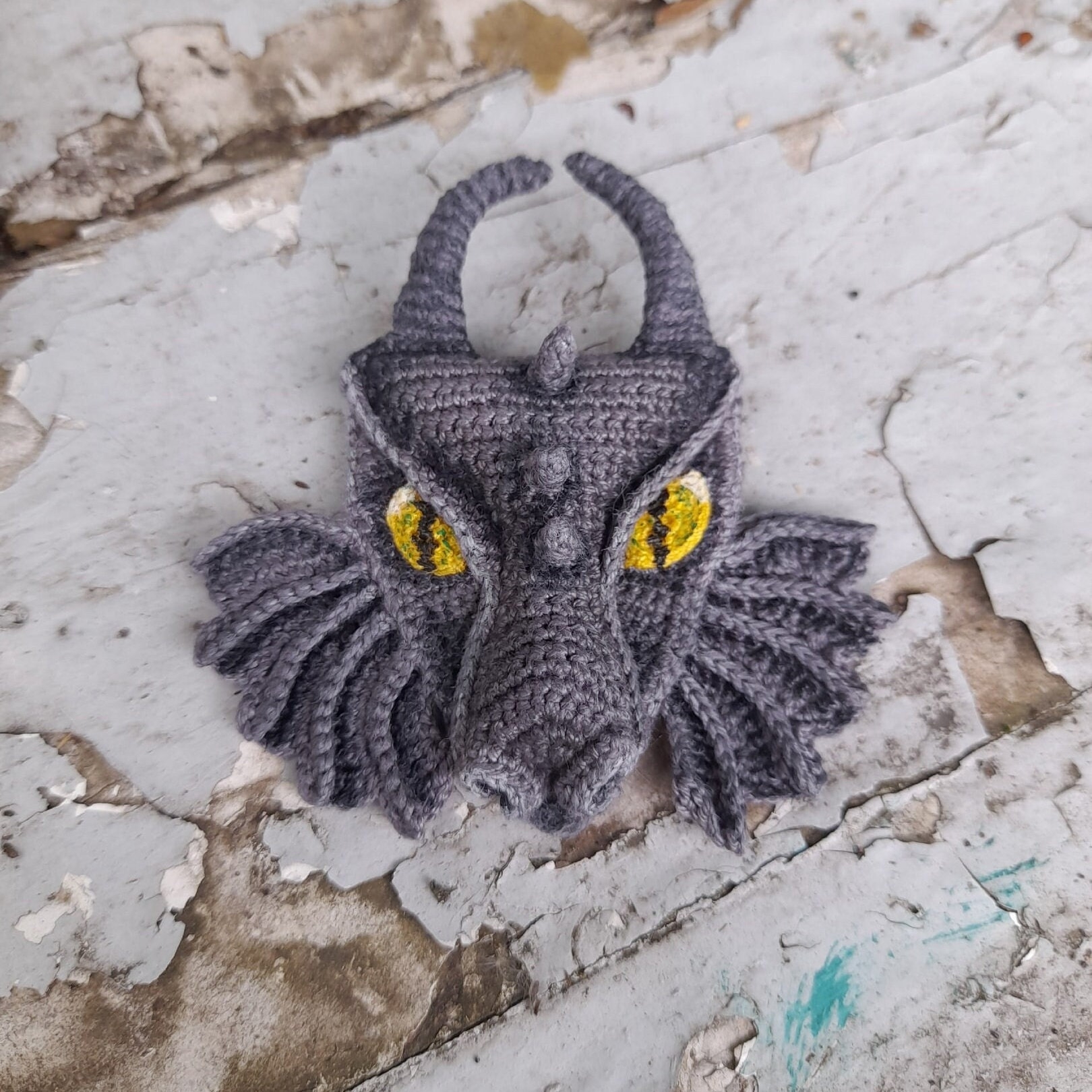 Dragon Head Crochet Brooch Magnet Car Pendant PDF Pattern Etsy Dragon Head Crochet Brooch Magnet Car Pendant PDF Pattern Etsy