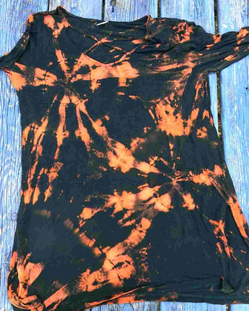 Easy Bleach Tie Dye Patterns Reverse Tie Dyeing By FiberArtsy