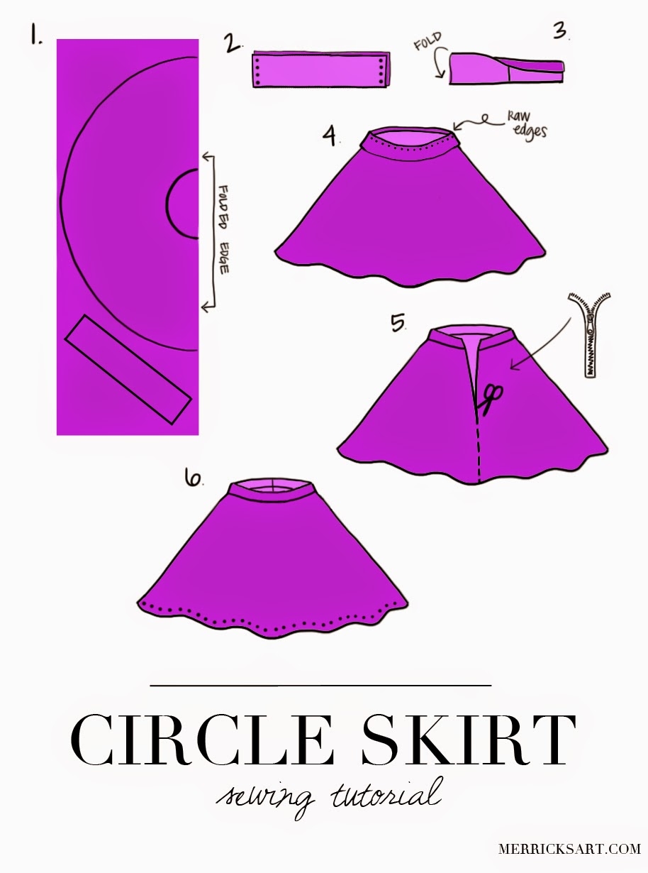 Easy Circle Skirt Pattern DIY Skirt Tutorial Merrick s Art Easy Circle Skirt Pattern DIY Skirt Tutorial Merrick s Art