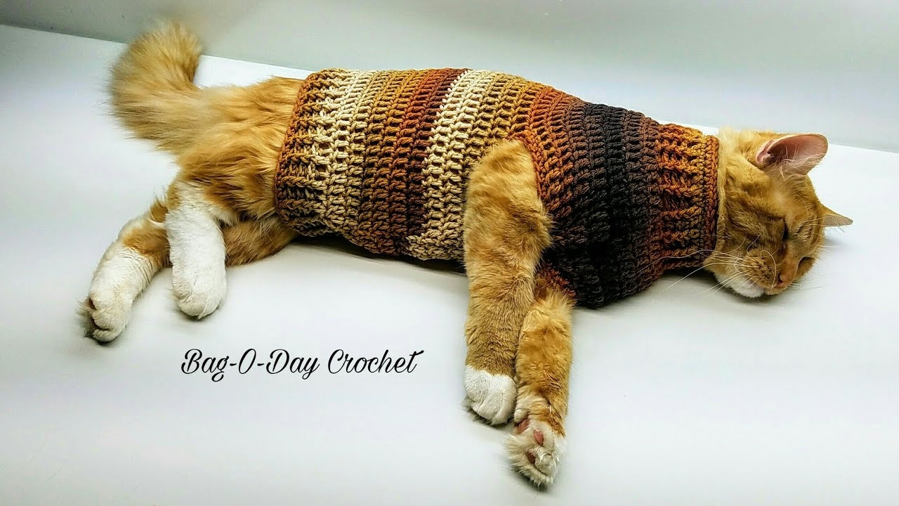 cat sweater crochet pattern cat sweater crochet pattern