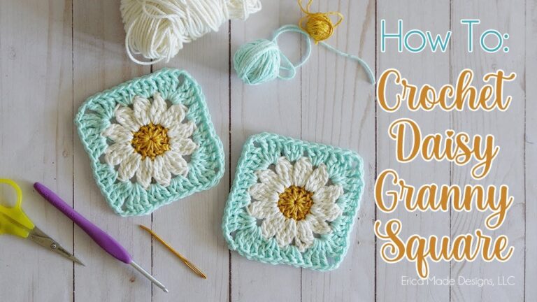 EASY CROCHET Daisy Granny Square Beginner Friendly YouTube