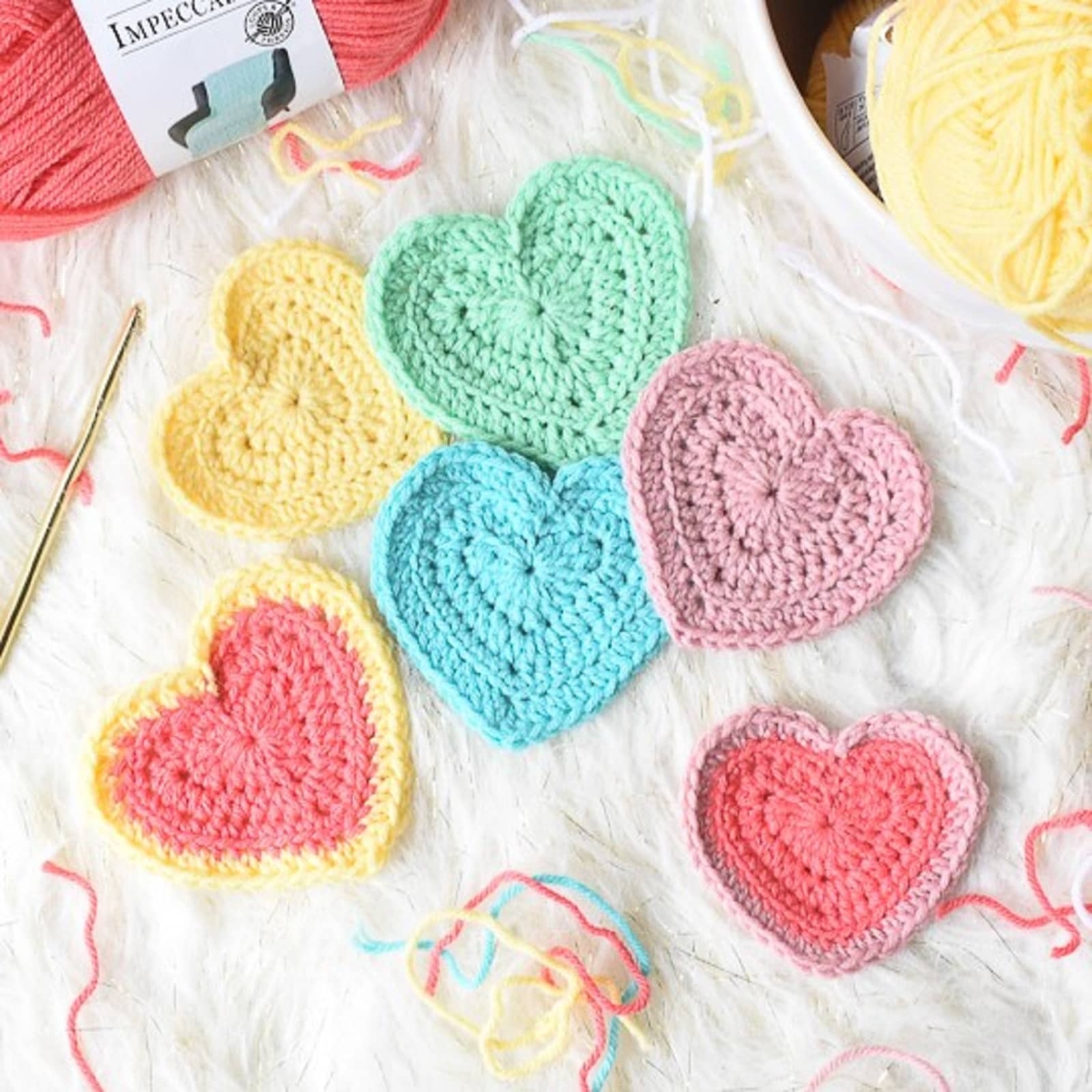 Easy Crochet Heart Pattern Stardust Gold Crochet Easy Crochet Heart Pattern Stardust Gold Crochet