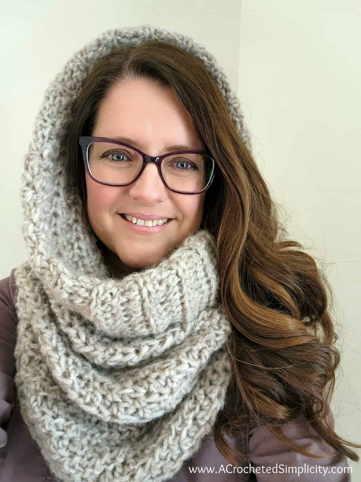 Easy Crochet Hooded Cowl A Crocheted Simplicity Easy Crochet Hooded Cowl A Crocheted Simplicity