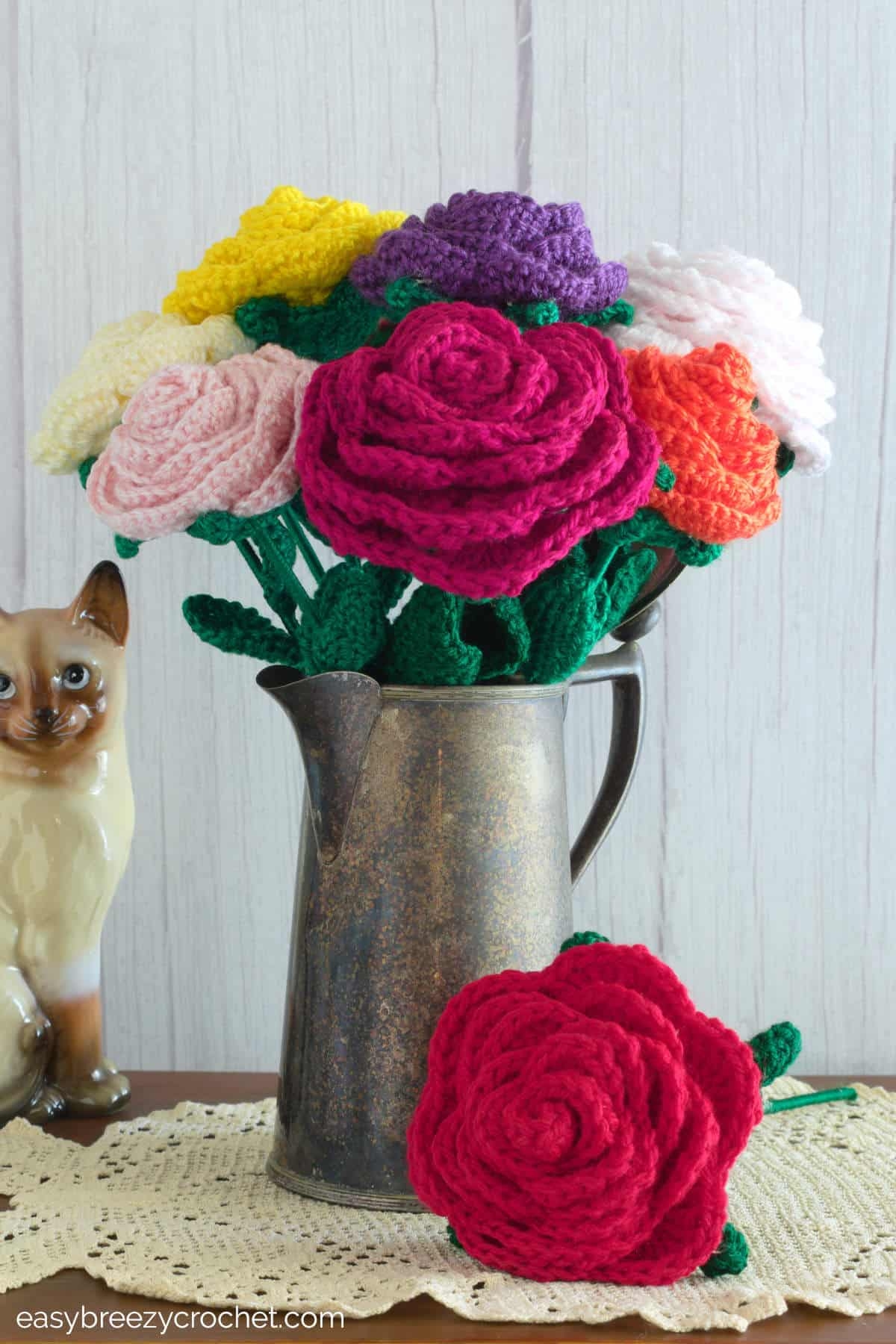 Easy Crochet Rose Pattern Easy Breezy Crochet Easy Crochet Rose Pattern Easy Breezy Crochet