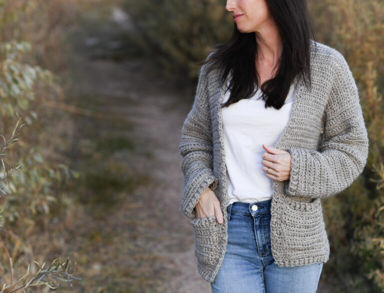 Easy Crochet Sweater Pattern Boyfriend Cardigan Mama In A Stitch