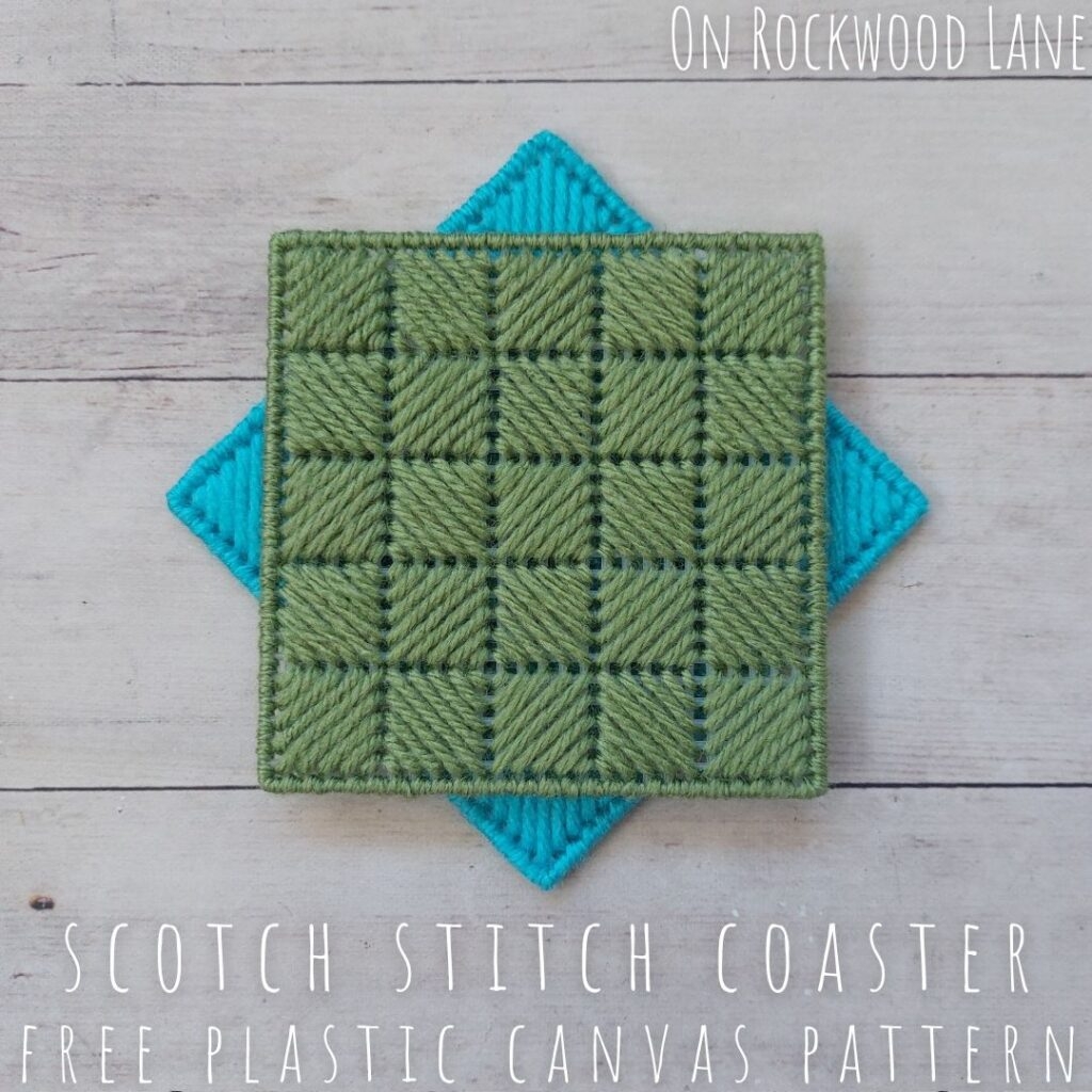 Easy Free Scotch Stitch Plastic Canvas Coaster Pattern Easy Free Scotch Stitch Plastic Canvas Coaster Pattern