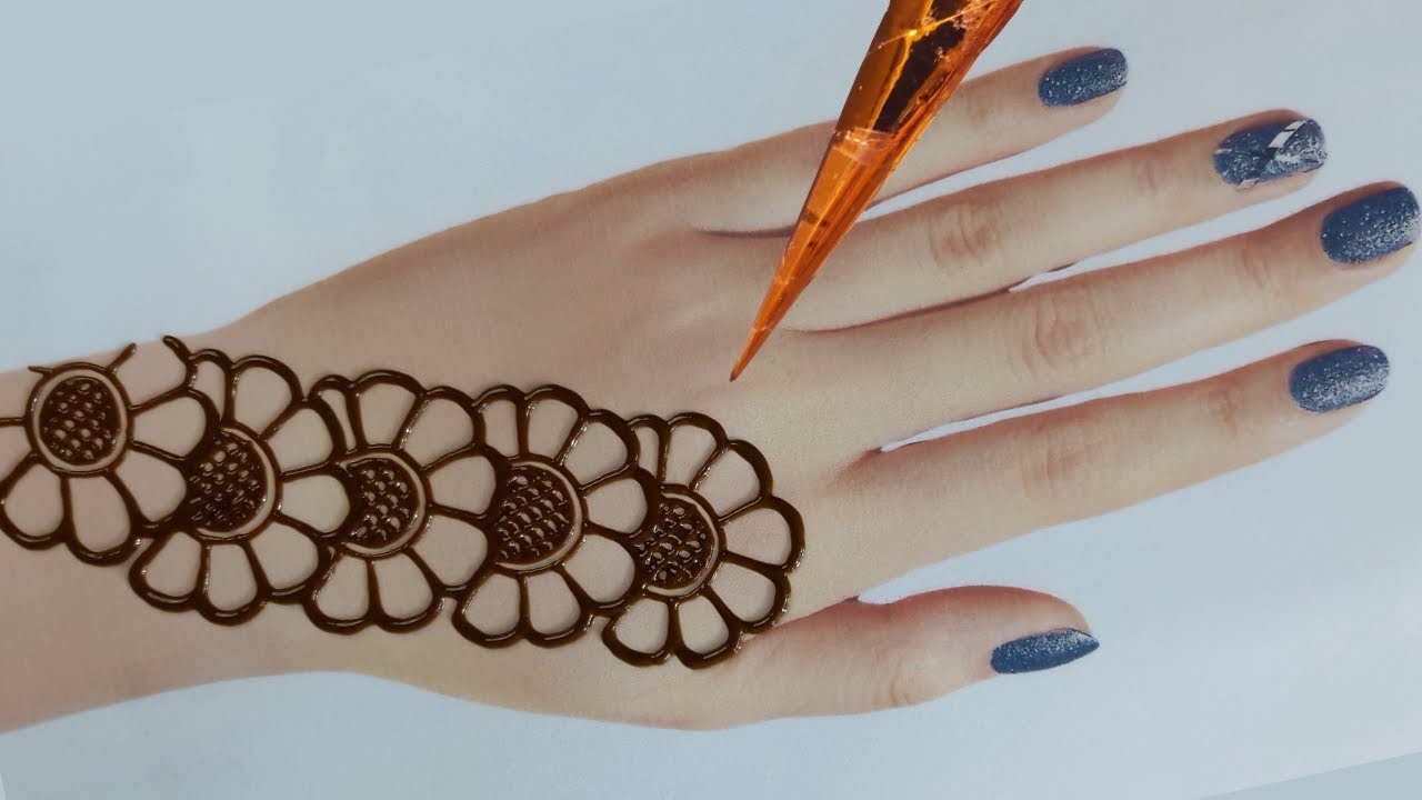 Easy Mehndi Designs For Back Hands Beautiful And Simple Henna Designs YouTube Easy Mehndi Designs For Back Hands Beautiful And Simple Henna Designs YouTube