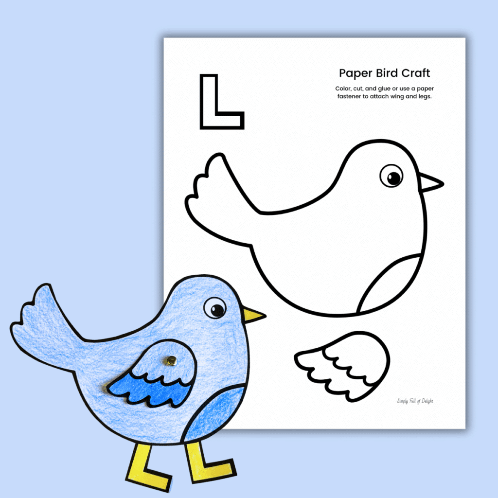 Easy Paper Bird Craft For Preschool Free Printable Simply Full Of Delight Easy Paper Bird Craft For Preschool Free Printable Simply Full Of Delight