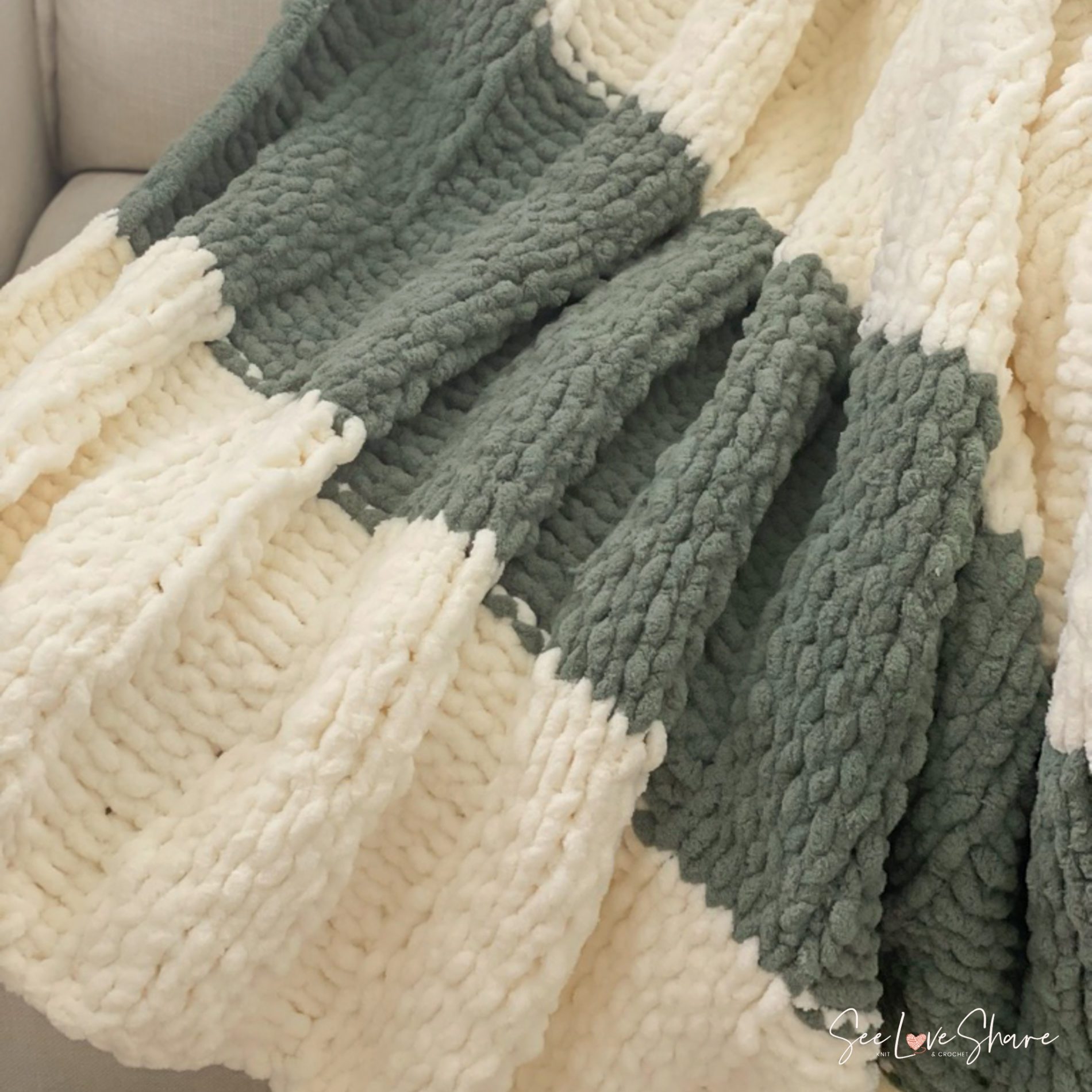 Easy Peasy Chunky Knit Throw Free Knit Pattern Easy Peasy Chunky Knit Throw Free Knit Pattern