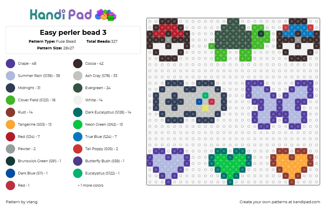 Easy Perler Bead 3 Kandi Pad Kandi Patterns Fuse Bead Patterns Pony Bead Patterns Easy Perler Bead 3 Kandi Pad Kandi Patterns Fuse Bead Patterns Pony Bead Patterns