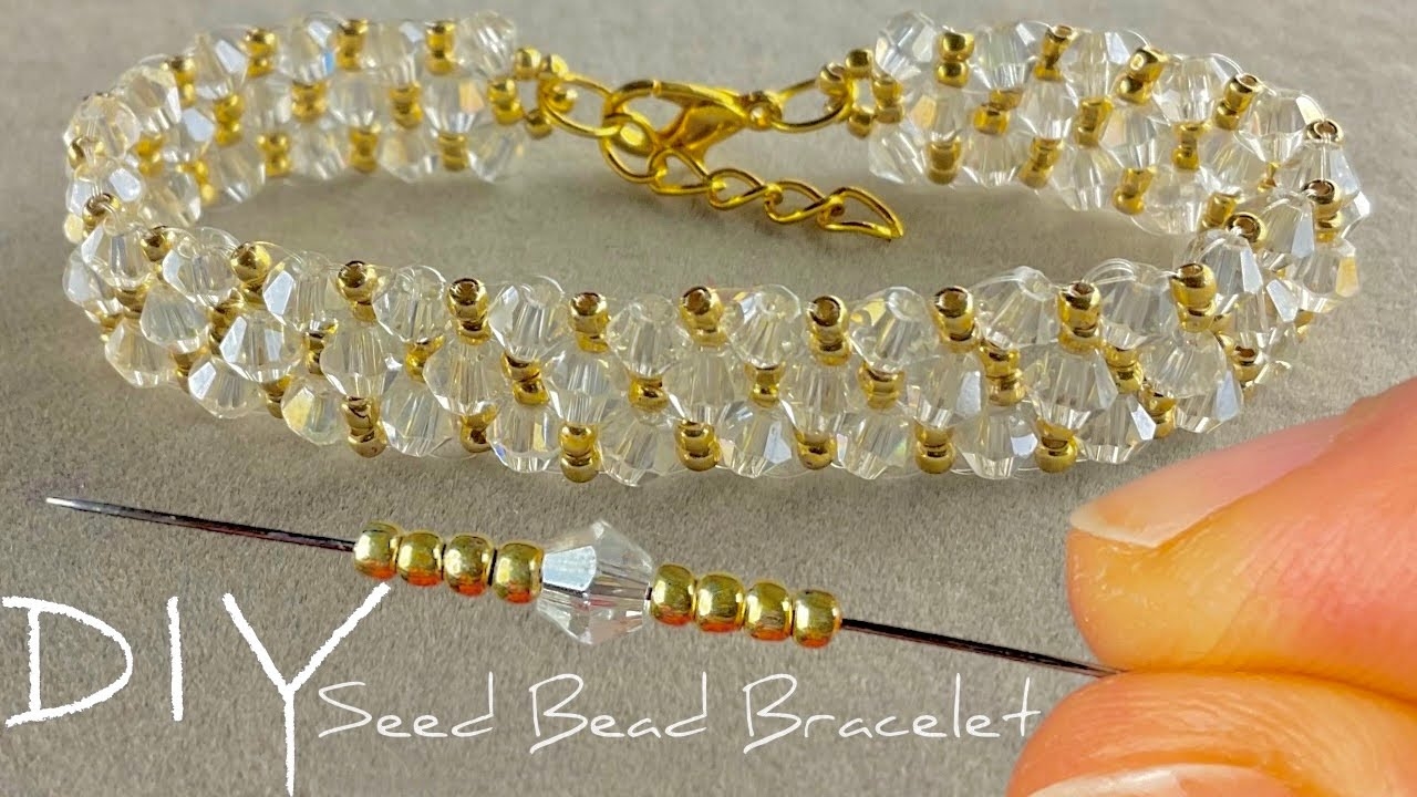 Easy Seed Bead Bracelet Tutorial For Beginners How To Make Bracelets With Beads And Crystals YouTube Easy Seed Bead Bracelet Tutorial For Beginners How To Make Bracelets With Beads And Crystals YouTube