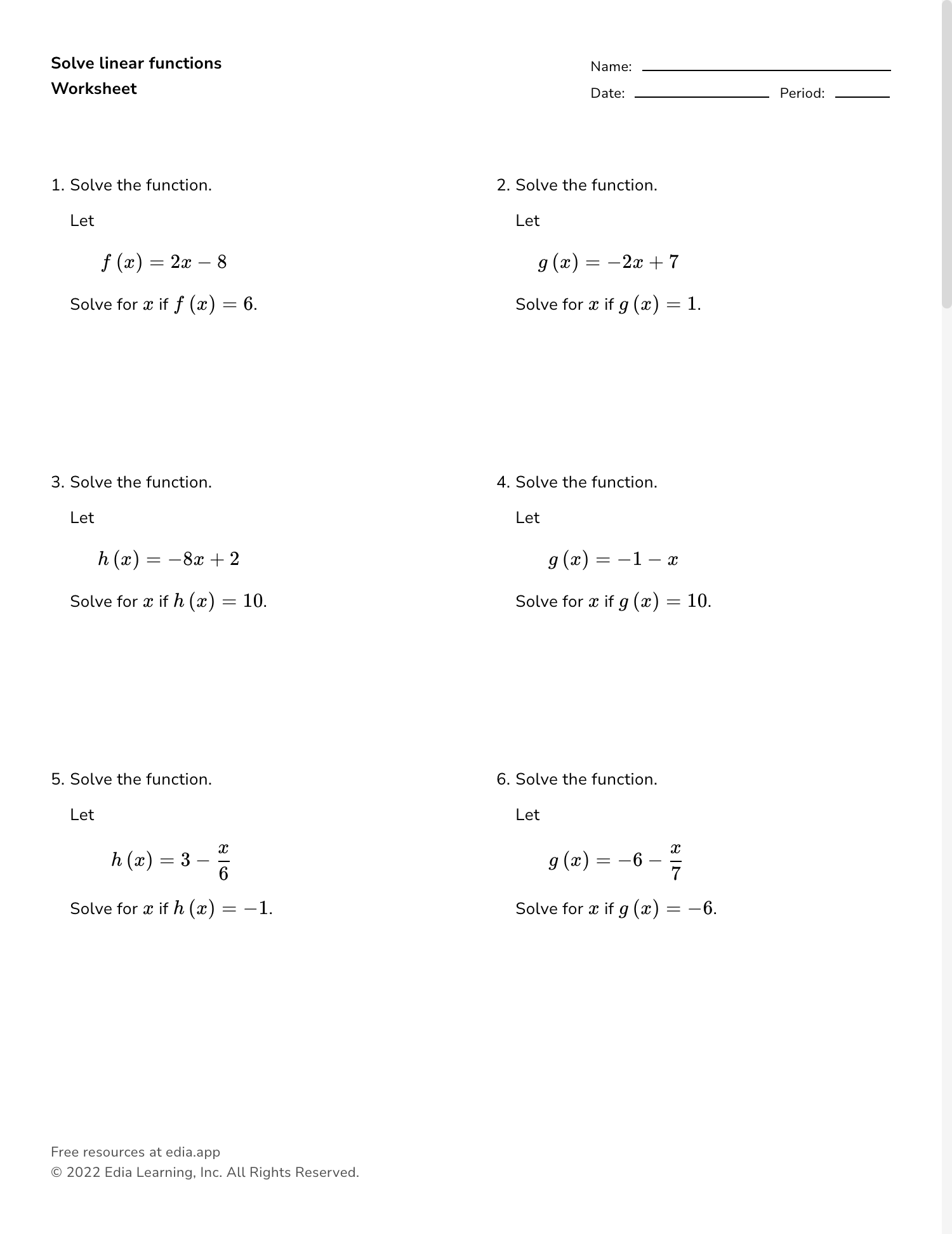 functions worksheet functions worksheet functions worksheet functions worksheet